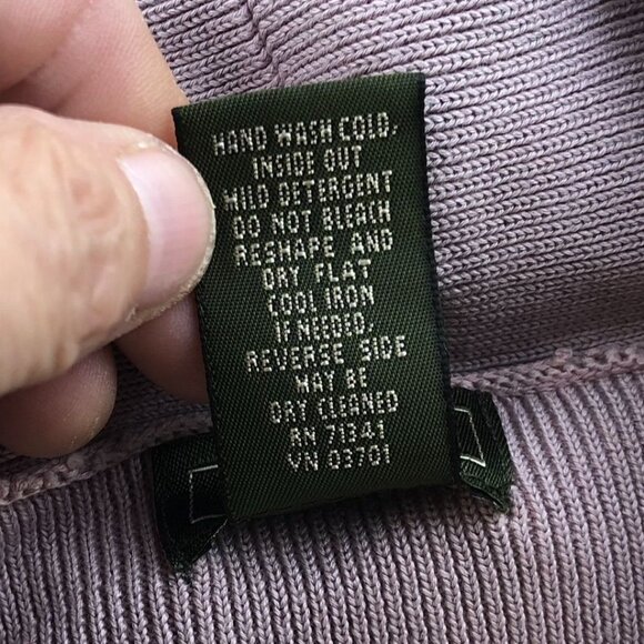 L.L.Bean Womens Cardigan Sweater Size XL Knit Coatigan Button Up Pink Silk Blend - Picture 5 of 8